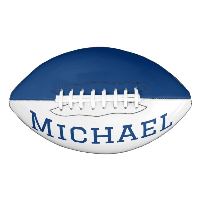 Personalised Blue and White  Football (Front)