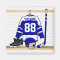 Personalised Blue and White Ice Hockey Jersey