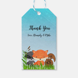 Personalised Blue Baby Shower Thank you Gift Tags