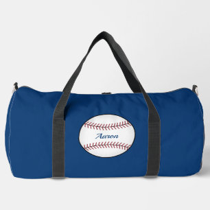 Personalised Blue Baseball Duffel Bag Gift