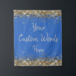 Personalised Blue Birthday Party Photo Booth Prop Tapestry<br><div class="desc">custom backdrop for graduate school,  college high twinkle 15th 18th,  glitter anniversary sweet 16 16th,  personalised 30th 21st 25th 35th,  bridal shower hen do night,  boy son man husband daughter,  girl wife prop bachelorette sparkle,  quinceanera 40th 50th 60th 70th,  bride sparkly vow renewal graduation,  grad bach university gold silver</div>