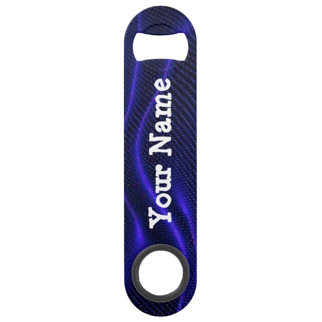 Personalised Blue Bottle Opener (Front)