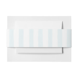 Personalised Blue Coastal Stripe Belly Band Invitation Belly Band