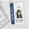 Personalised Blue Corporate Employee Security ID