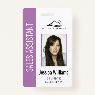 Personalised Blue Corporate Employee Security ID ID Badge