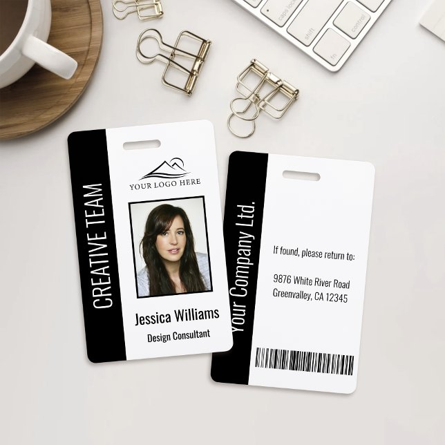 Personalised Blue Corporate Employee Security ID ID Badge (Creator Uploaded)