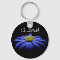 Personalised Blue Daisy Gerbera Flower
