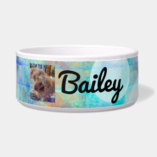 Personalised blue dog Photo and Name