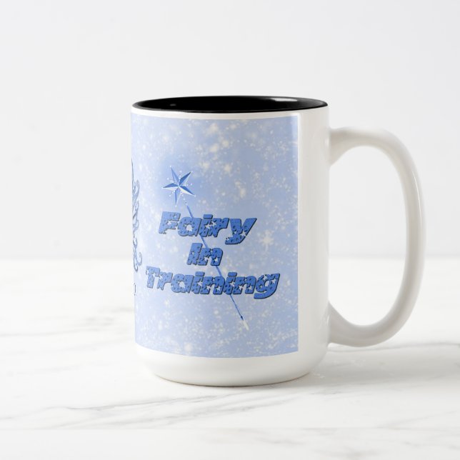 Personalised Blue Fairy In Training Mug (Right)