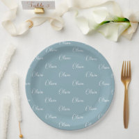 Personalised Blue Girly Elegant Name