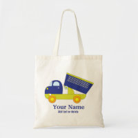Personalised Blue & Green Construction Dump Truck
