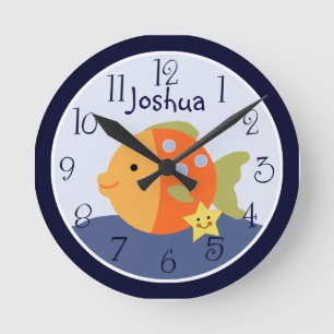 Personalised Blue Lagoon/Fish Clock