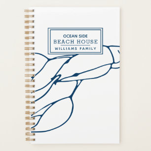 Personalised Blue Lobster - Beach House / Nautical Planner