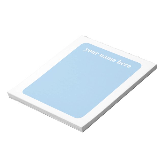 Personalised Blue Notepad  (Rotated)