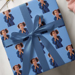 Personalised Blue Photo Collage Kids Birthday Wrapping Paper<br><div class="desc">Celebrate your child's special day with our Personalised Blue Photo Collage Kids Birthday Wrapping Paper! This charming design features a delightful mint background adorned with customisable photo frames, allowing you to add your favourite snapshots of your little one. Perfect for wrapping birthday presents with a personal touch, this wrapping paper...</div>