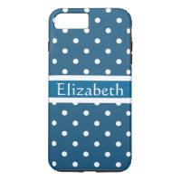 Personalised Blue Polka Dots Pattern