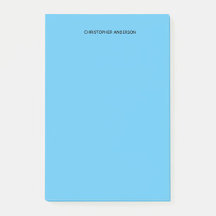 Personalised Blue Post-it Notes