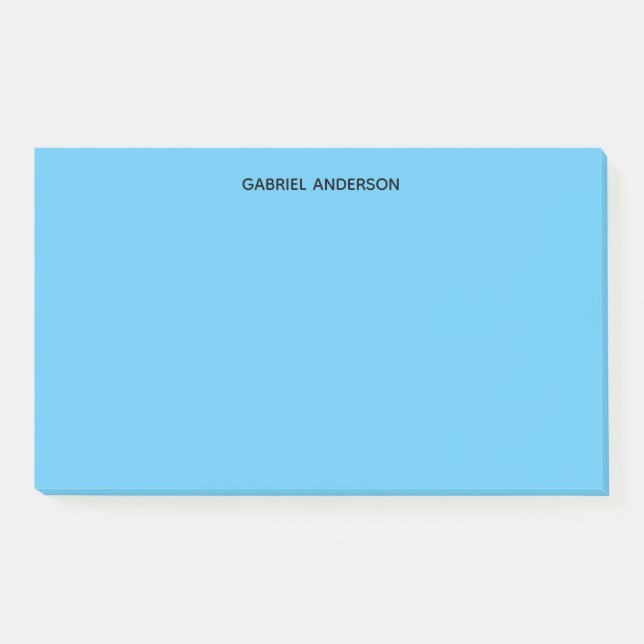 Personalised Blue Post-it Notes (Front)
