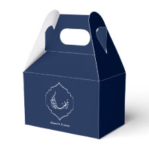 Personalised Blue Ramadan Kareem Favour Box Custom
