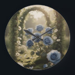 Personalised Blue Rose Elegance – Unique Romantic  Large Clock<br><div class="desc">Bring timeless elegance to your home with this enchanting blue rose wall clock. A blend of romance and function,  it’s perfect as stylish décor or a personalised gift for weddings,  anniversaries,  and romantic celebrations.</div>