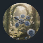 Personalised Blue Rose Elegance – Unique Romantic  Large Clock<br><div class="desc">Bring timeless elegance to your home with this enchanting blue rose wall clock. A blend of romance and function,  it’s perfect as stylish décor or a personalised gift for weddings,  anniversaries,  and romantic celebrations.</div>