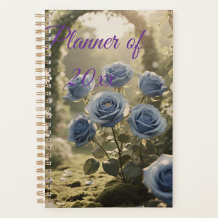 Personalised Blue Rose Love Custom Wedding & Life Planner