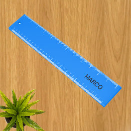 Personalised Blue Ruler with Name