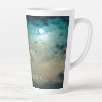 Personalised Blue Sky w/ Moon Latte Mug