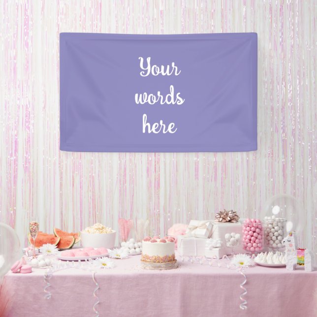 Personalised Blue Violet Banner (Party)