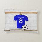 Personalised Blue White Football Soccer Jersey