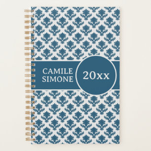 Personalised Blue & White French Tapestry Planner