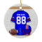Personalised Blue White Red Football Jersey