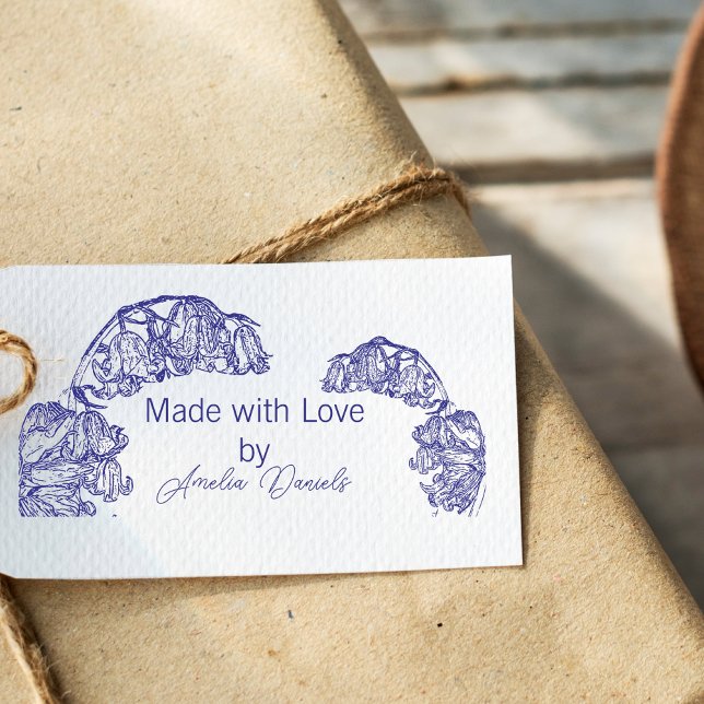 Personalised Bluebell Made with Love   Self-inking Stamp (Creator Uploaded)