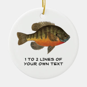 Personalised Bluegill, Bream Ceramic Ornament