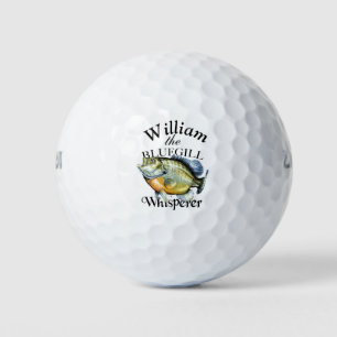 Personalised Bluegill Whisperer Fisherman Golf Balls