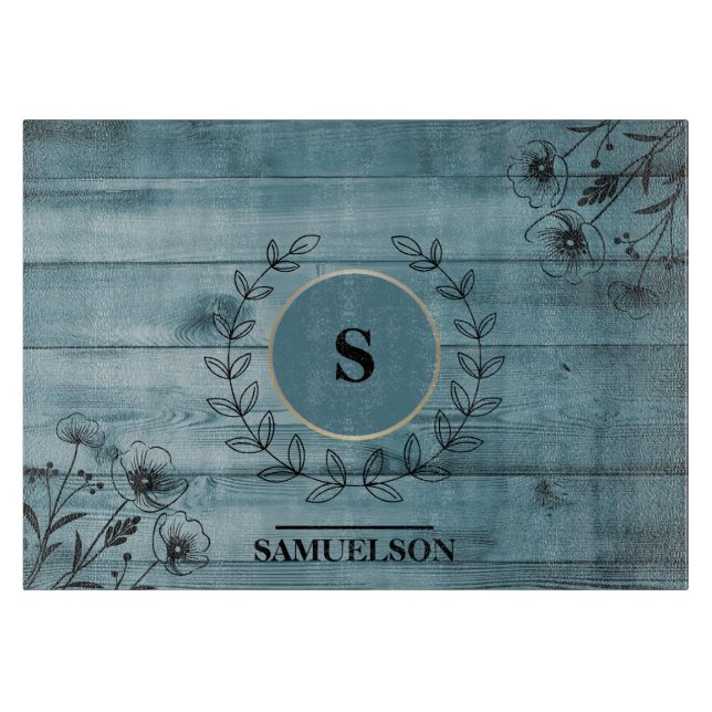 Personalised Bluewood Kitchen Cutting Board (Front)