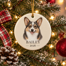 Personalised Bluie Corgi Name & Year