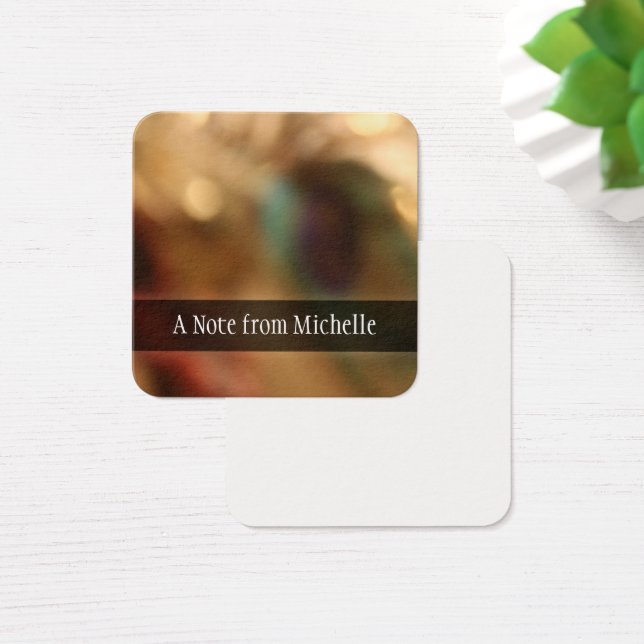 Personalised, Blurred Abstract Photo Message Notes (Desk)