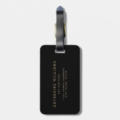 Personalised | Blush Bouquet Luggage Tag (Back Vertical)