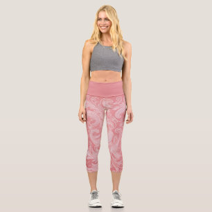 Personalised Blush Pink and White Lace Leggings