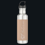 Personalised Blush Pink Floral Name  710 Ml Water Bottle<br><div class="desc">Featuring a beautiful floral design and your chosen name,  this water bottle makes for a wonderful personalised drinkware gift for any occasion!</div>