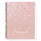 Personalised Blush Pink Glitter Ombre