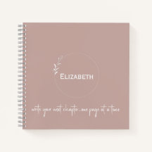 Personalised Blush "Write Your Next Chapter"