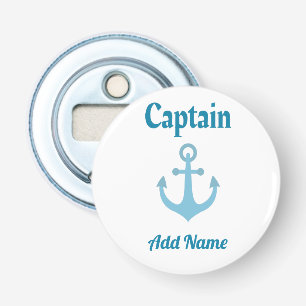 Personalised Boat Captain Anchor Bottle Opener