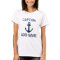 Personalised boat captain name anchor t shirts