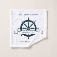 Personalised Boat Captain Nautical Wheel