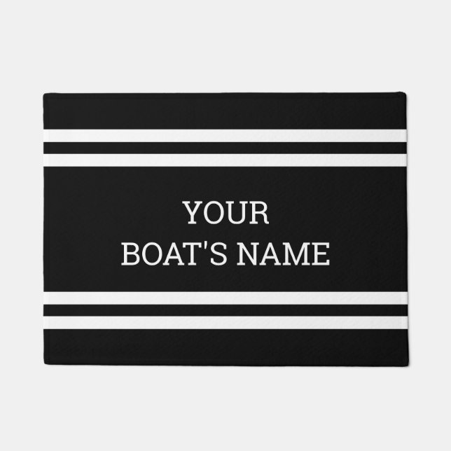 Personalised Boat Name Dock Mat (Front)
