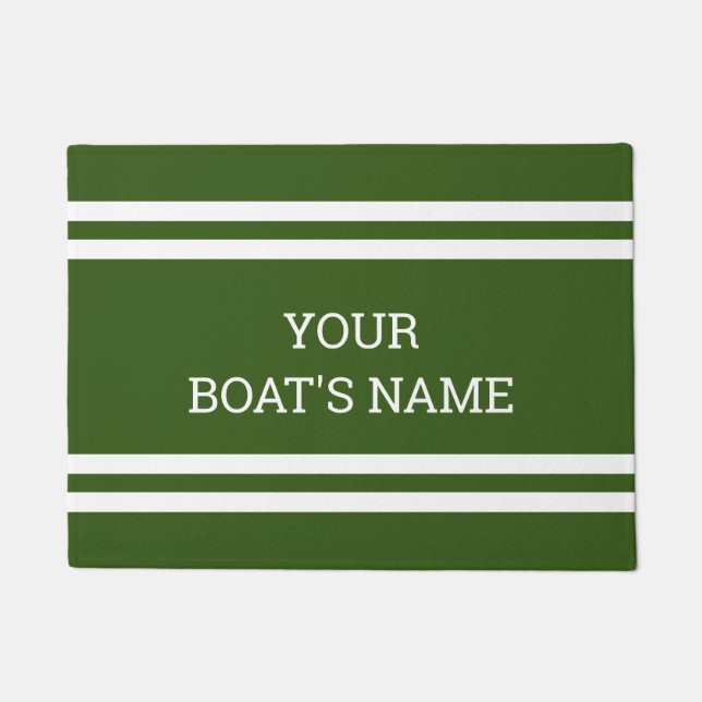 Personalised Boat Name Dock Mat (Front)