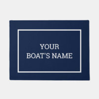 Personalised Boat Name Dock Mat