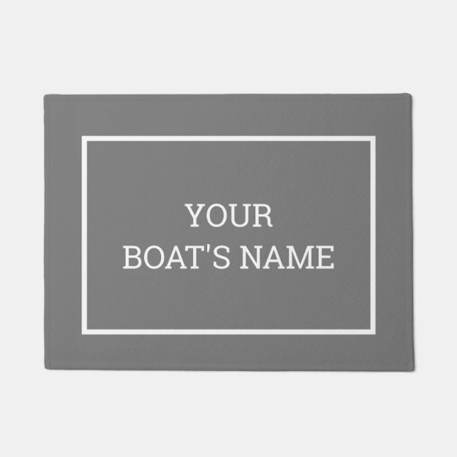 Personalised Boat Name Dock Mat (Front)